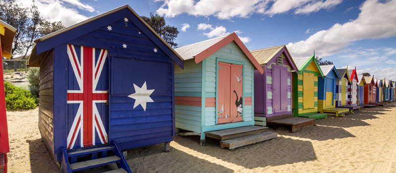 Iconic Brighton Beach Bathing Huts